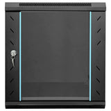 Vidaxl netwerk kabinet met opslag zwart 53 x 60 x 60 cm staal