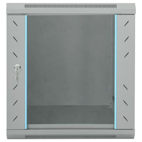 Vidaxl netwerk kabinet met opslag grijs 53 x 60 x 60 cm staal