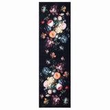 Vidaxl keuken vloerkleed zwart 300 x 60 cm fluweel