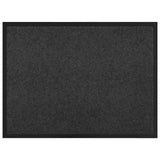 Vidaxl deurmat antraciet 60 x 40 x 1.2 cm teddy stof