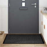 Vidaxl deurmat antraciet 60 x 40 x 1.2 cm teddy stof