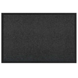 Vidaxl deurmat antraciet 60 x 40 x 1.2 cm teddy stof