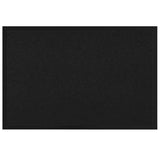 Vidaxl deurmat zwart 60 x 40 x 1.2 cm teddy stof