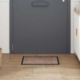 Vidaxl deurmat beige 60 x 40 x 1.2 cm teddy stof