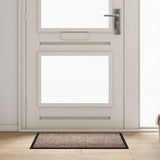 Vidaxl deurmat beige 60 x 40 x 1.2 cm teddy stof