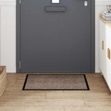 Vidaxl deurmat beige 60 x 40 x 1.2 cm teddy stof