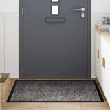 Vidaxl deurmat lichtgrijs 60 x 40 x 1.2 cm teddy stof