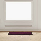 Vidaxl deurmat bordeauxrood 60 x 40 x 1.2 cm teddy stof