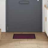 Vidaxl deurmat bordeauxrood 60 x 40 x 1.2 cm teddy stof