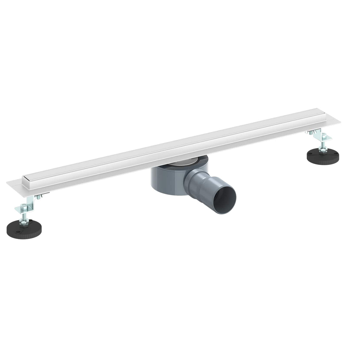 Vidaxl 360° doucheafvoer met slank model zilver 60 cm