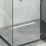 Vidaxl doucheafvoer 2-in-1 met 360° sifon zilver 70 cm