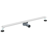 Vidaxl 360° doucheafvoer met slank model zilver 90 cm