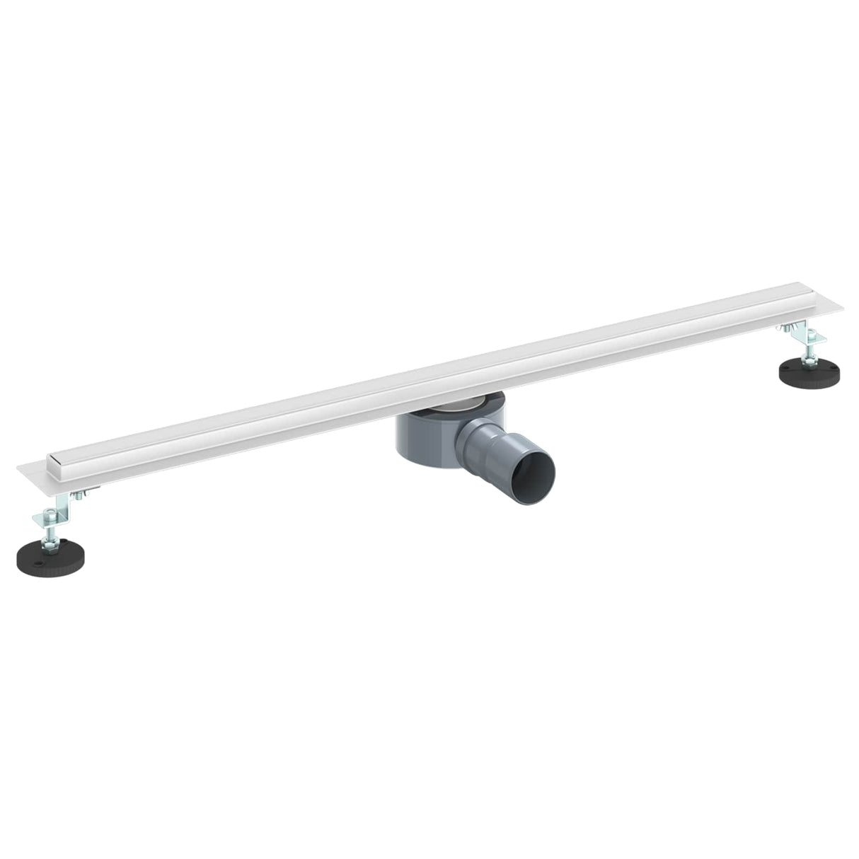 Vidaxl 360° doucheafvoer met slank model zilver 80 cm