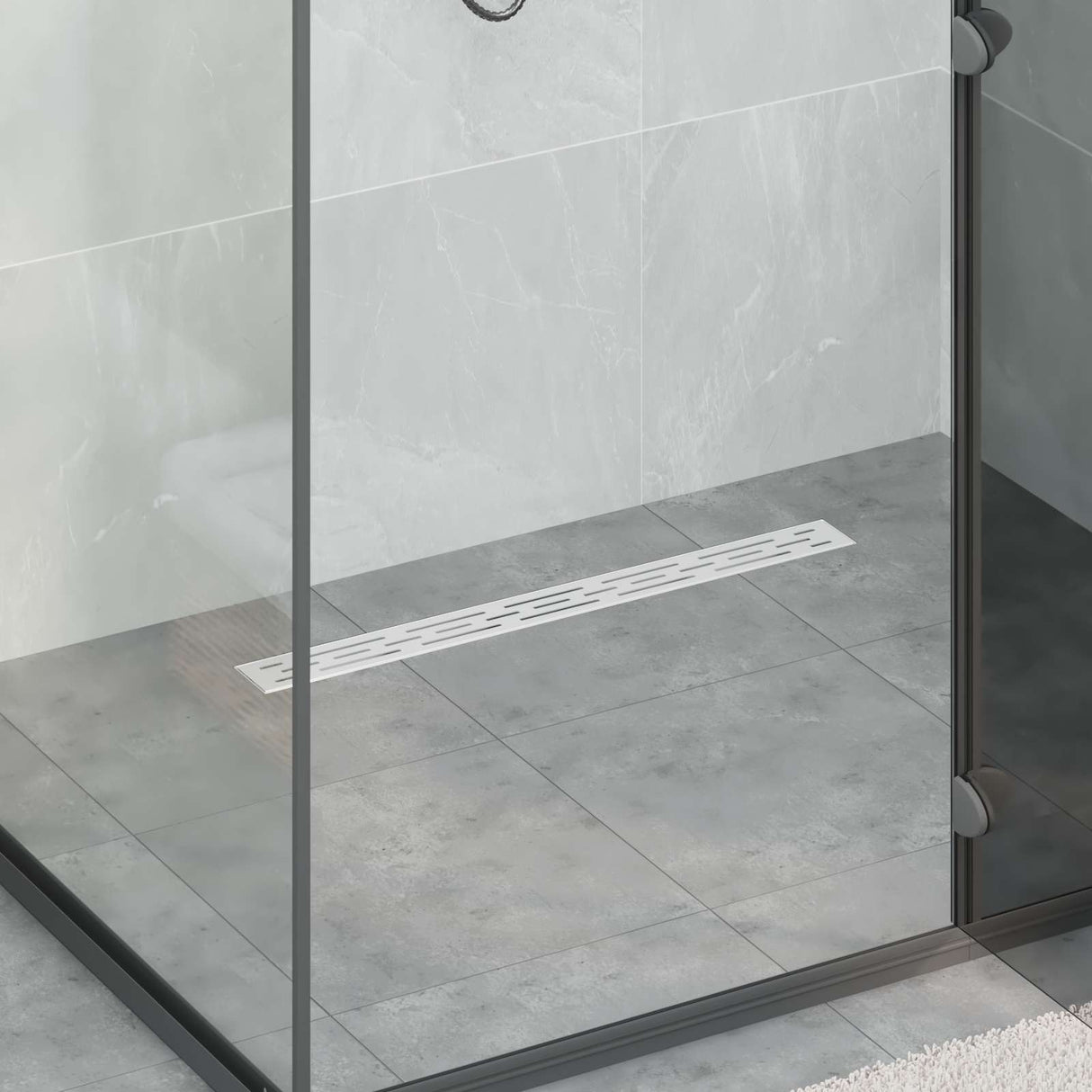 Vidaxl doucheafvoer met lijndesign zilver 70 cm roestvrij staal 304