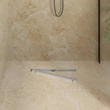 Vidaxl 360° doucheafvoer met slank model zilver 50 cm