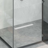 Vidaxl doucheafvoer 2-in-1 met 360° sifon zilver 54 x 11 x 9,5 cm