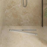Vidaxl 360° doucheafvoer met slank model zilver 70 cm