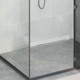 Vidaxl wandgemonteerde douche afvoer zilver 100 cm roestvrij staal 304