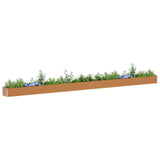 Vidaxl verhoogde plantenbak 775 x 50 x 36 cm gegalvaniseerd staal
