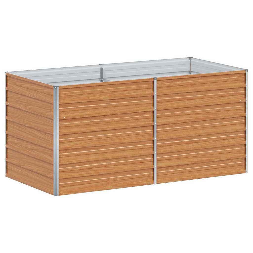 Vidaxl verhoogde plantenbak licht bruin 160 x 80 x 77 cm