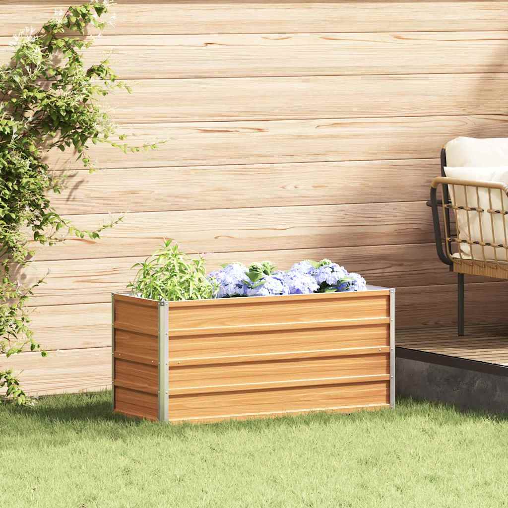 Vidaxl verhoogde plantenbak licht bruin 100 x 40 x 45 cm
