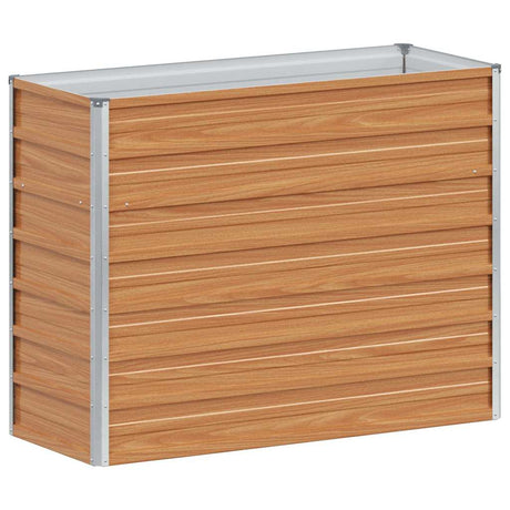 Vidaxl verhoogde plantenbak licht bruin 100 x 40 x 77 cm
