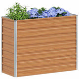 Vidaxl verhoogde plantenbak licht bruin 100 x 40 x 77 cm