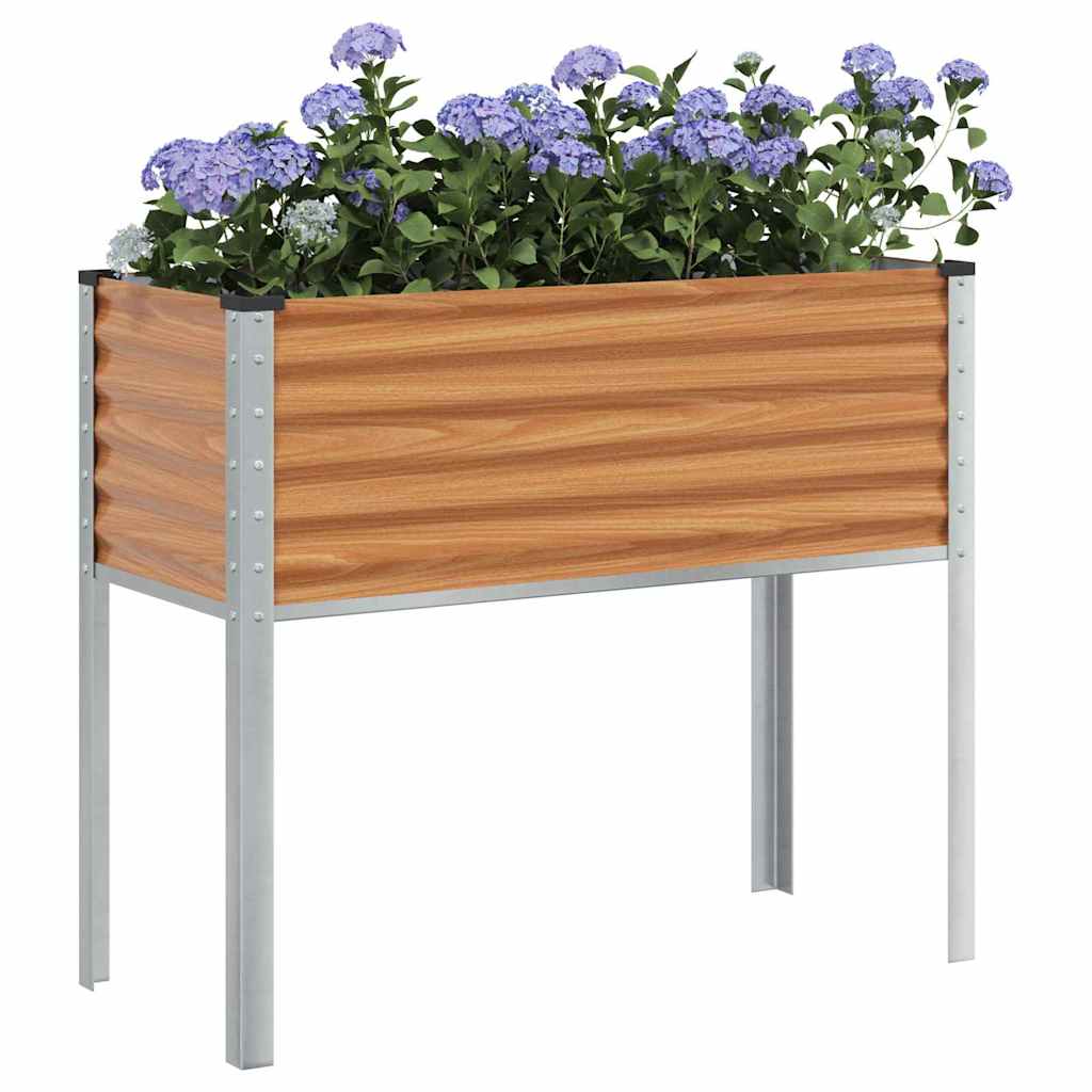Vidaxl tuin bloempot licht bruin 100,5 x 40,5 x 90 cm