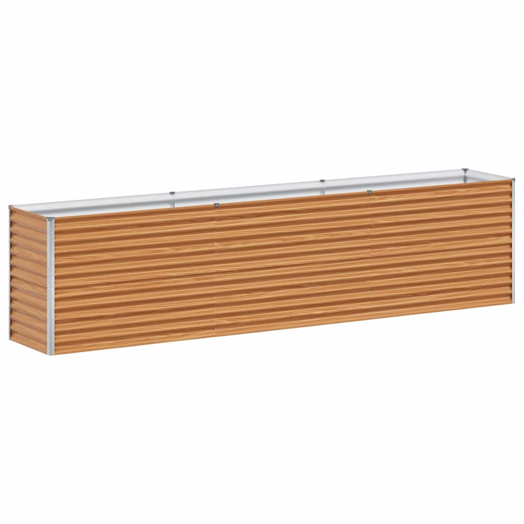 Vidaxl verhoogde plantenbak 290 x 50 x 68 cm gegalvaniseerd staal