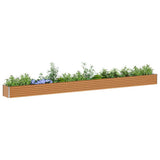 Vidaxl verhoogde plantenbak 582 x 50 x 36 cm gegalvaniseerd staal