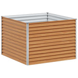 Vidaxl verhoogde plantenbak 98 x 100 x 68 cm gegalvaniseerd staal