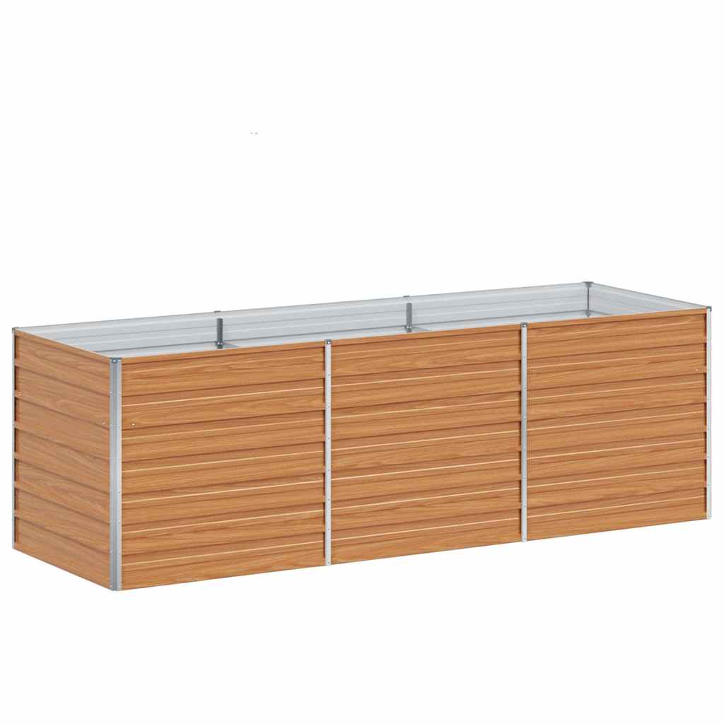 Vidaxl verhoogde plantenbak licht bruin 240 x 80 x 77 cm