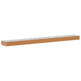 Vidaxl verhoogde plantenbak 775 x 100 x 36 cm gegalvaniseerd staal