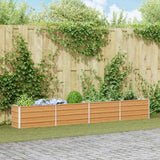 Vidaxl verhoogde plantenbak licht bruin 320 x 40 x 45 cm