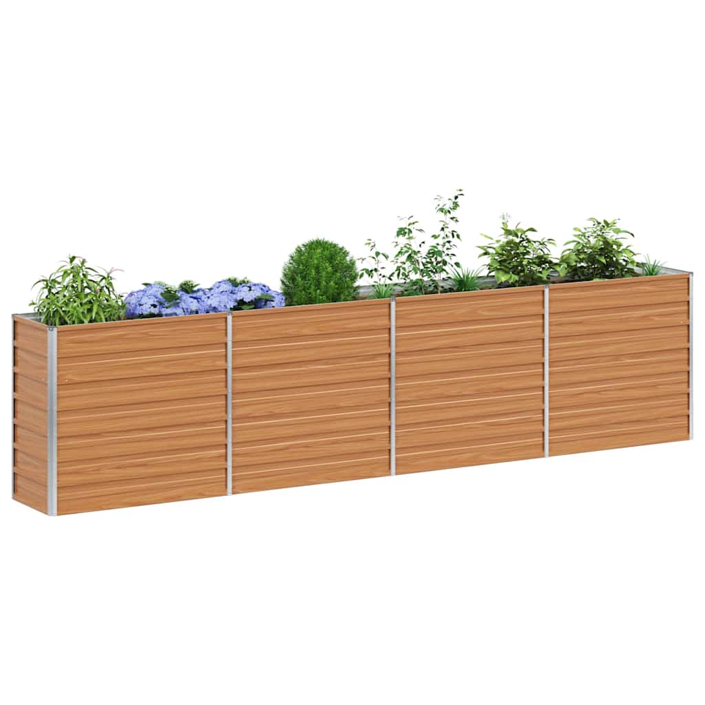 Vidaxl verhoogde plantenbak licht bruin 320 x 40 x 77 cm