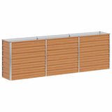 Vidaxl verhoogde plantenbak licht bruin 240 x 40 x 77 cm