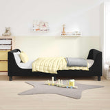Vidaxl bedframe voor kinderen met hoofdbord zwart 80 x 200 cm fluweel