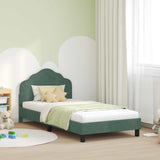 Vidaxl bedframe voor kinderen met hoofdbord zeegroen 90 x 200 cm