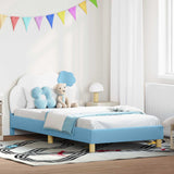 Vidaxl bedframe voor kinderen met hoofdbord blauw 80 x 200 cm pu