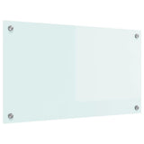 Vidaxl keuken achterwand wit 70 x 40 cm gehard glas