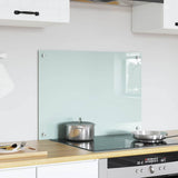 Vidaxl keuken achterwand wit 70 x 50 cm gehard glas