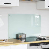 Vidaxl keuken achterwand wit 80 x 50 cm gehard glas