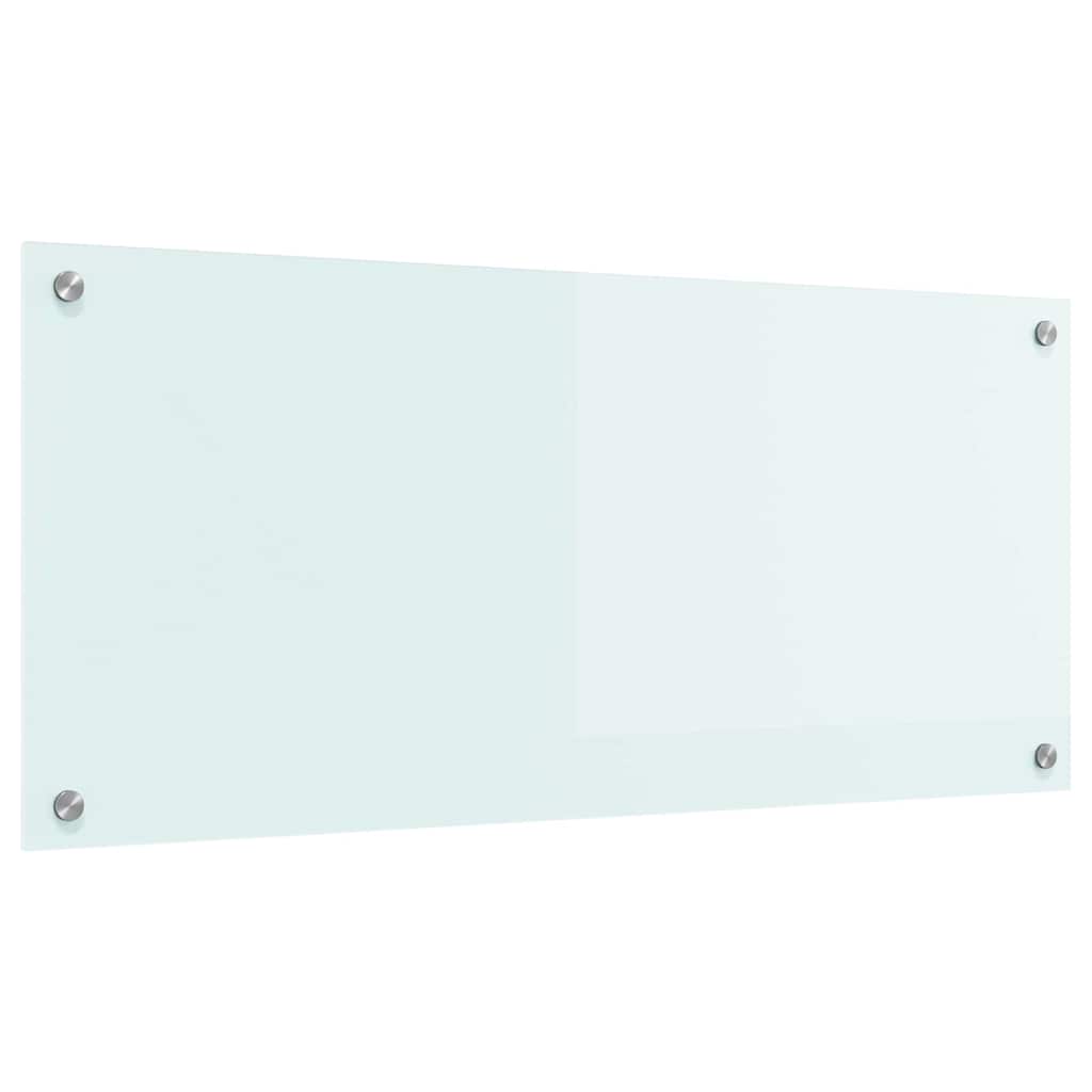 Vidaxl keuken achterwand wit 90 x 40 cm gehard glas