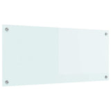 Vidaxl keuken achterwand wit 90 x 40 cm gehard glas