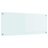 Vidaxl keuken achterwand wit 100 x 40 cm gehard glas