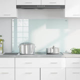 Vidaxl keuken achterwand wit 100 x 60 cm gehard glas