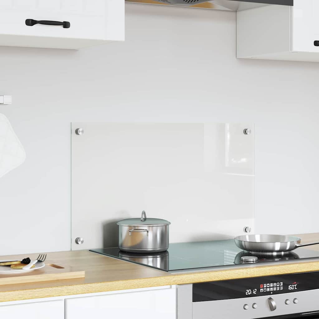 Vidaxl keuken achterwand doorzichtig 70 x 40 cm gehard glas