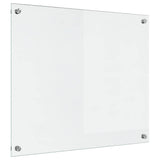 Vidaxl keuken achterwand doorzichtig 70 x 60 cm gehard glas