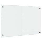 Vidaxl keuken achterwand doorzichtig 80 x 50 cm gehard glas