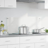 Vidaxl keuken achterwand doorzichtig 100 x 40 cm gehard glas